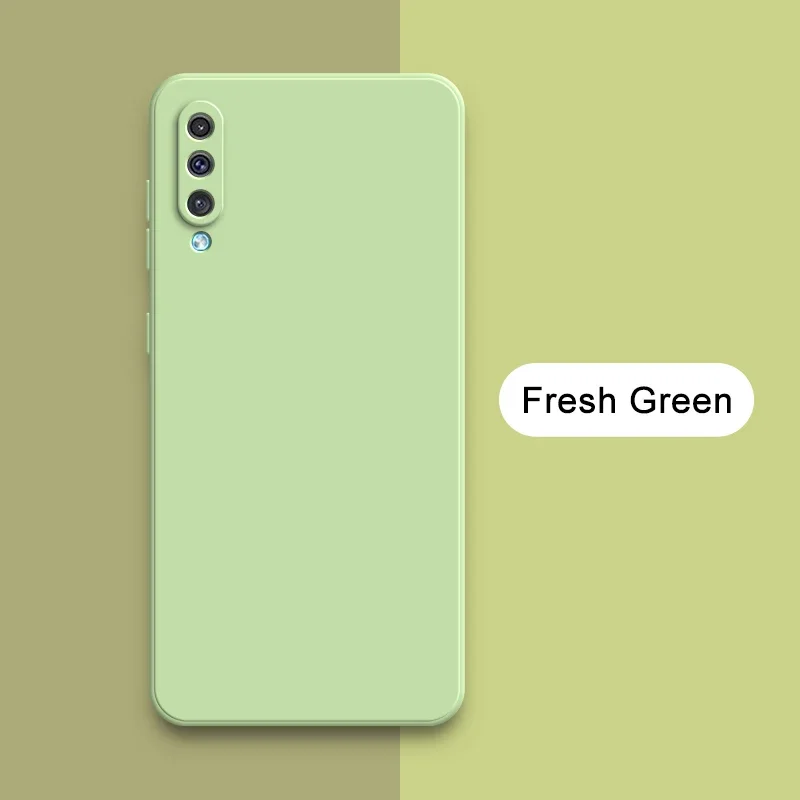 Luxury Square Liquid Phone Case - Soft Silicone 360° Protective Shockproof Cover
