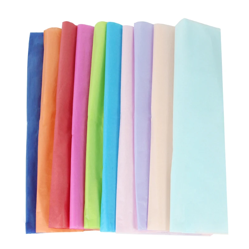 10Pcs 65x50cm Flower Wrapping Tissue Paper Wedding Event Party Flower Bouquet Gift Wrapping Paper Decoration Packaging DIY Craft