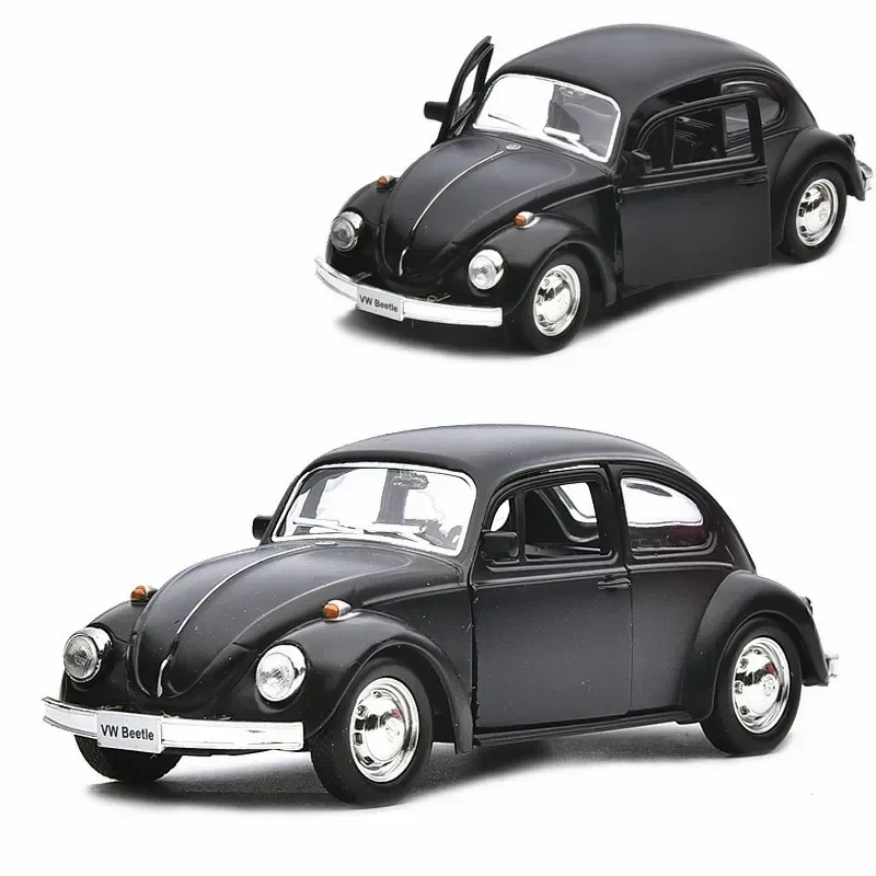 Фото Модель автомобиля VOLKSWAGEN Beetle в масштабе 1:36, игрушка с откидной спинкой для детей, рождественские подарки, Коллекция классических игрушек из сплава под давлением 1967 F346 №2