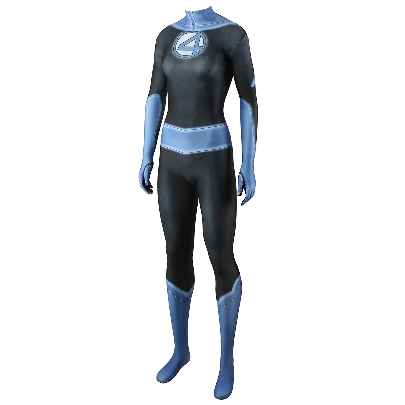 Marvel-Inspired Invisible Woman (Susan Storm) Spandex Bodysuit Cosplay Costume for Women