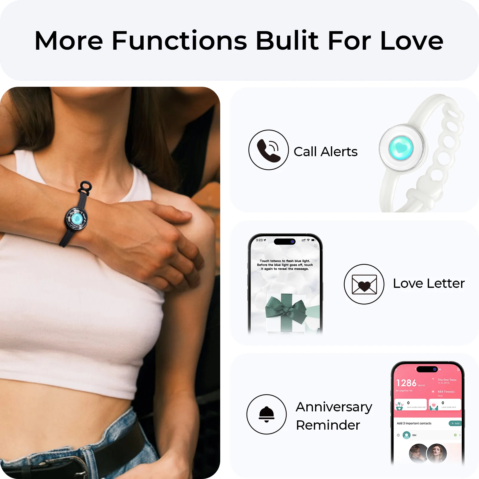 Totwoo Long Distance Touch Bracelets for Couples Nigeria | Ubuy