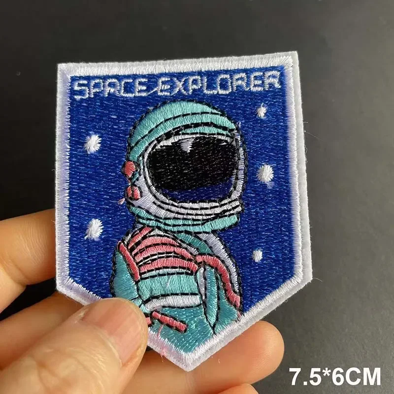 Stck-on Spaceman Patch/dy Applqué Patch/space Lover/dy Embrodery