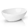 Modern Ceramic Vessel Sink - Bathroom Vanity Bowl -Small Oval White 1
