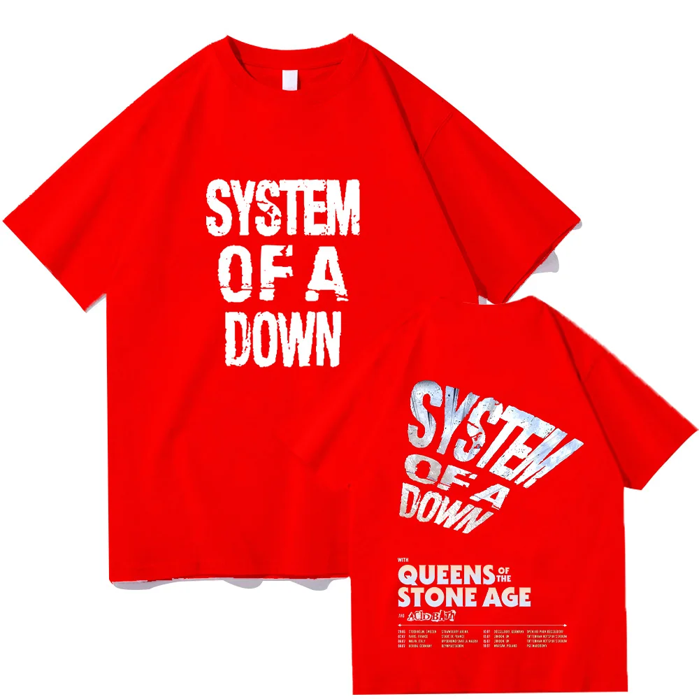 System of A Down Tour 2026 T-shirts Vintage Men Women Cotton
