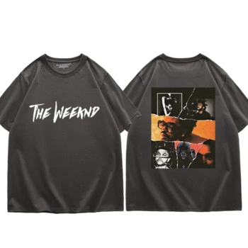 The Weeknd Vintage Black T Shirt Retro Graphics Double-sided Print T-Shirts 5