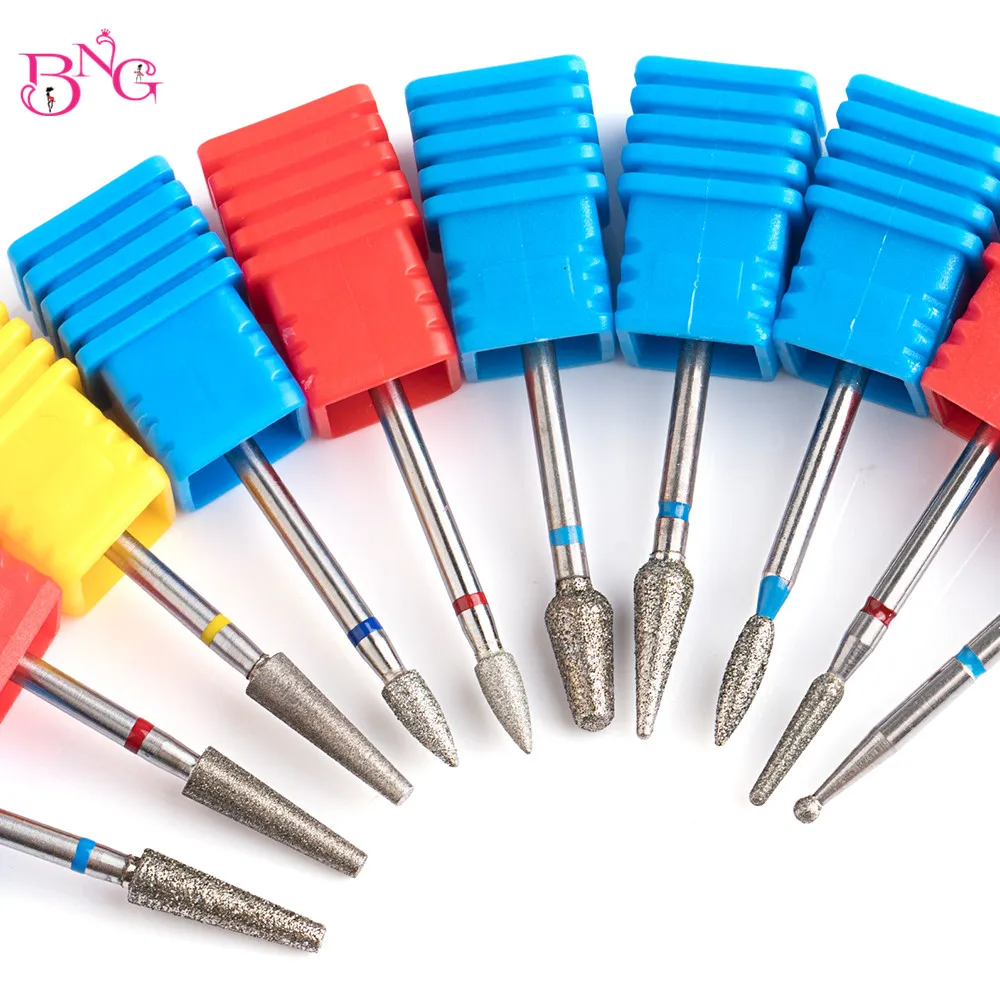다이아몬드 네일 드릴 비트 네일 드릴 용 3/32 인치 큐티클 비트 아크릴 젤 네일 액세서리 용 매니큐어 페디큐어 리무버 도구