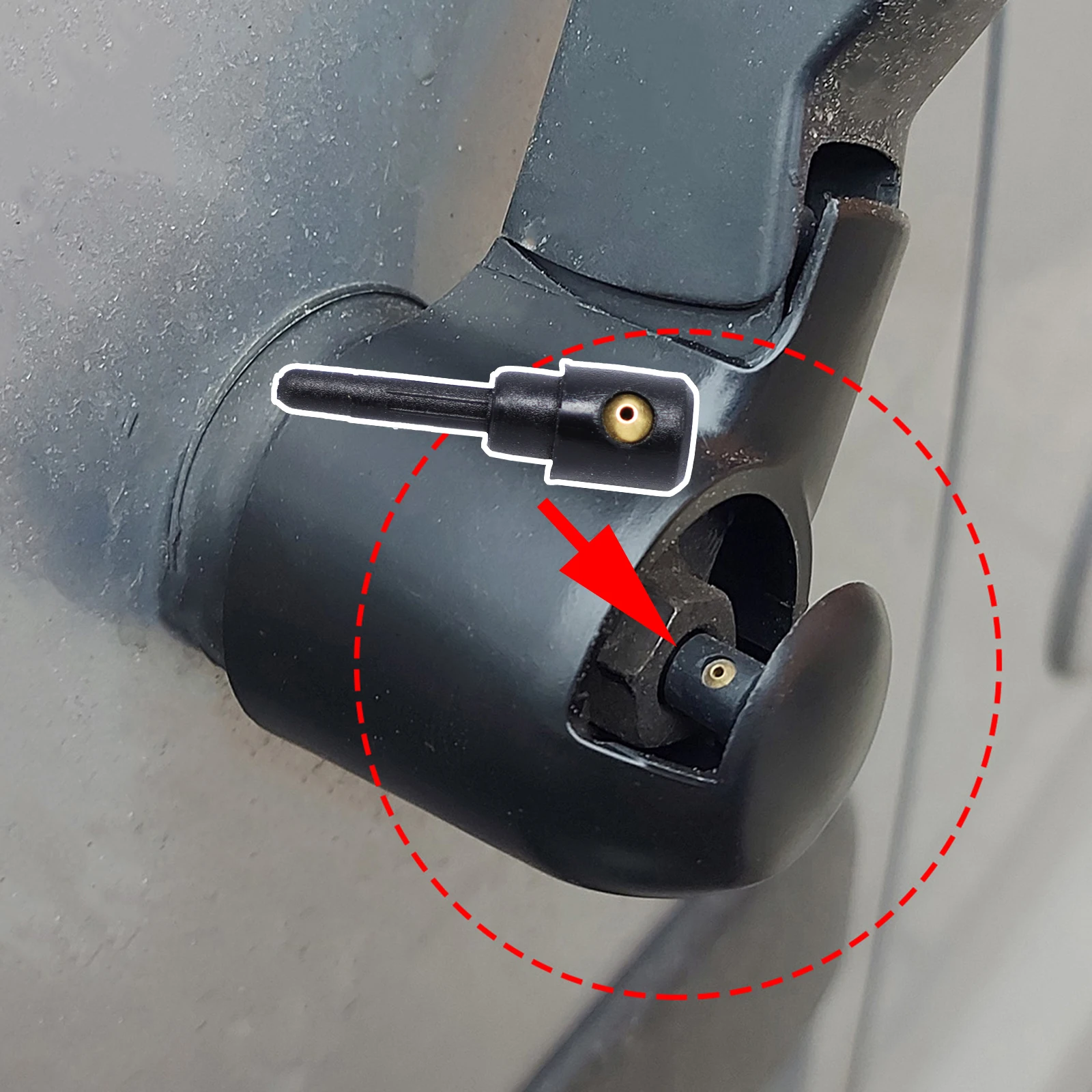 1 Pair Car Windscreen Washer Wiper Nozzles Front Window Spray Jets Universal AUS