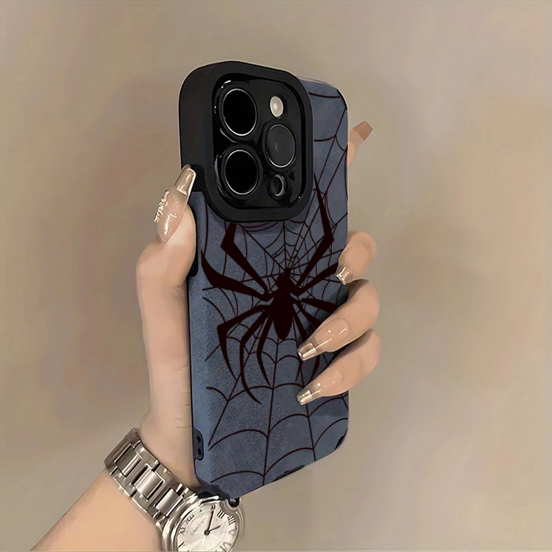 Spider Web Pattern Protective Phone Case - Cool Arachnid Design Cover