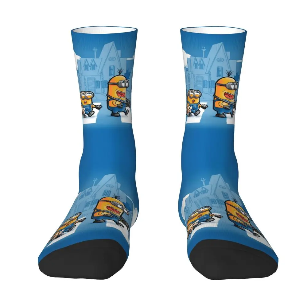 Custom Cool Print M- Minions Cartoon Socks for Women Men Stretchy Summer Autumn Winter M- Minions Bananas Crew Socks 171 Sf54109f3f0454f098b388c3f5871f22dI