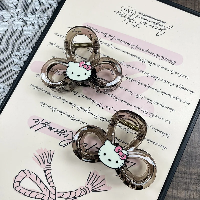 

New Hello Kitty Ins Kawaii Sanrio Anime Claw Clip Kt Cat Cartoon Cute Y2K Hairpin Fashion Hair Accessories Gifts for Girls