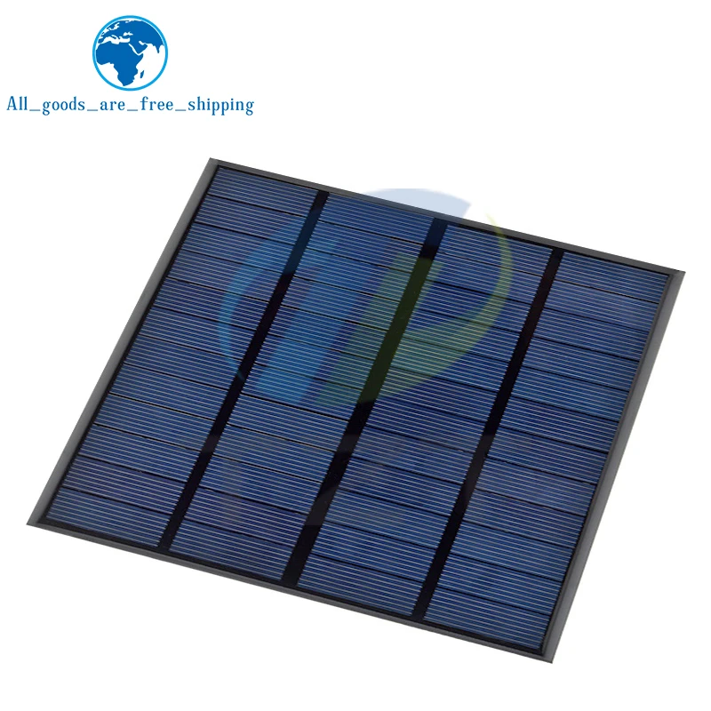 TZT 12V 250mA 3W Solar Panel Polycrystalline 145*145MM Mini Sunpower Solar System DIY for Battery Cell Phone Charger images - 6