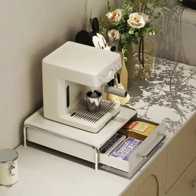 Capsule Coffee Display Rack Storage drawer Large Size Table Top Tea Bag Storage Box Coffee Machine Base Drawer Shelves
