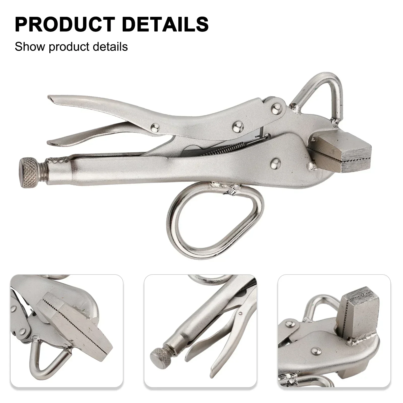 Carbon Steel Ultra Wide Steel Vise Flat Lock Plate Metal Clamp Duckbill Clamp Plier Shaping Easy Maneuverability