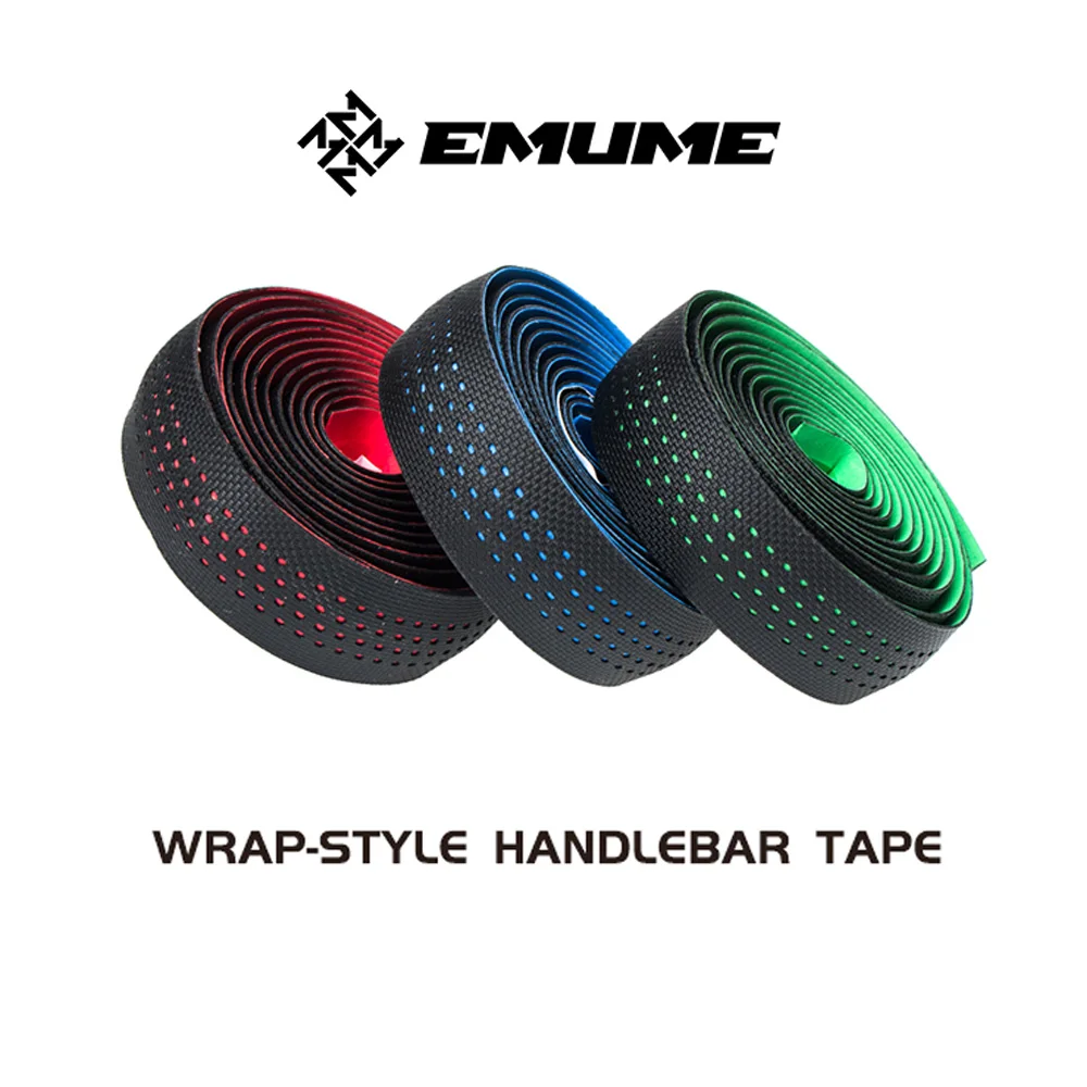 

EMUME Road bike silicone + EVA material handlebar strap anti-fouling, anti-slip and anti-friction superpu