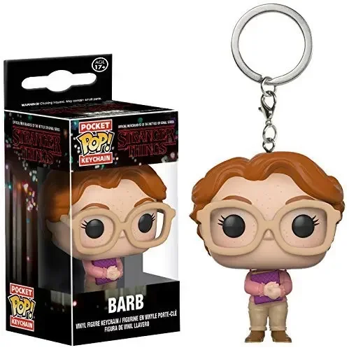 thumbnail image 1 of 13 estilos más nuevos FUNKO POP Llaveros de bolsillo Demogorgon Dustin Eleven Freddy Steve Robin Barb Figuras de acción Juguetes, 1 of 5