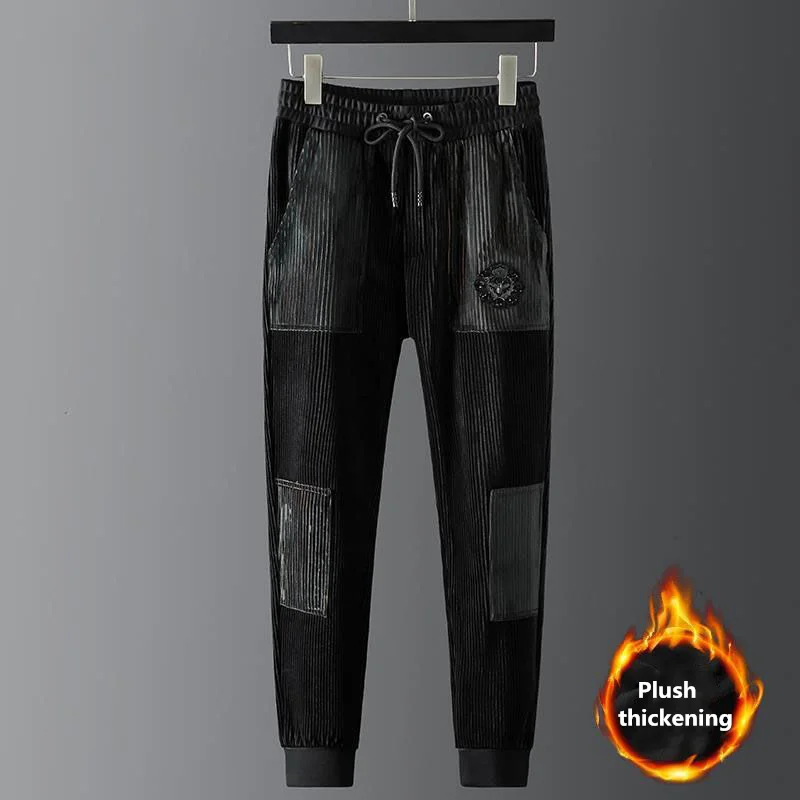 

Мужские Фланелевые брюки с вышивкой в виде пчелы