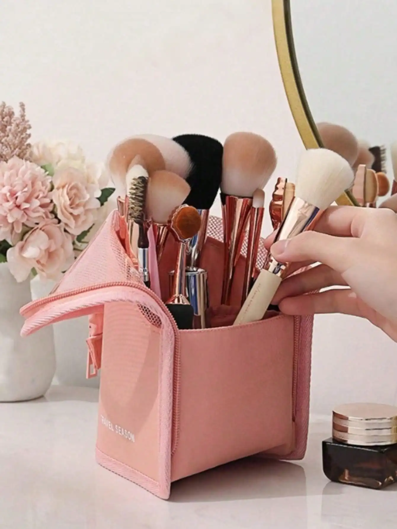 Multi-Compartment Travel Cosmetic Bag 3