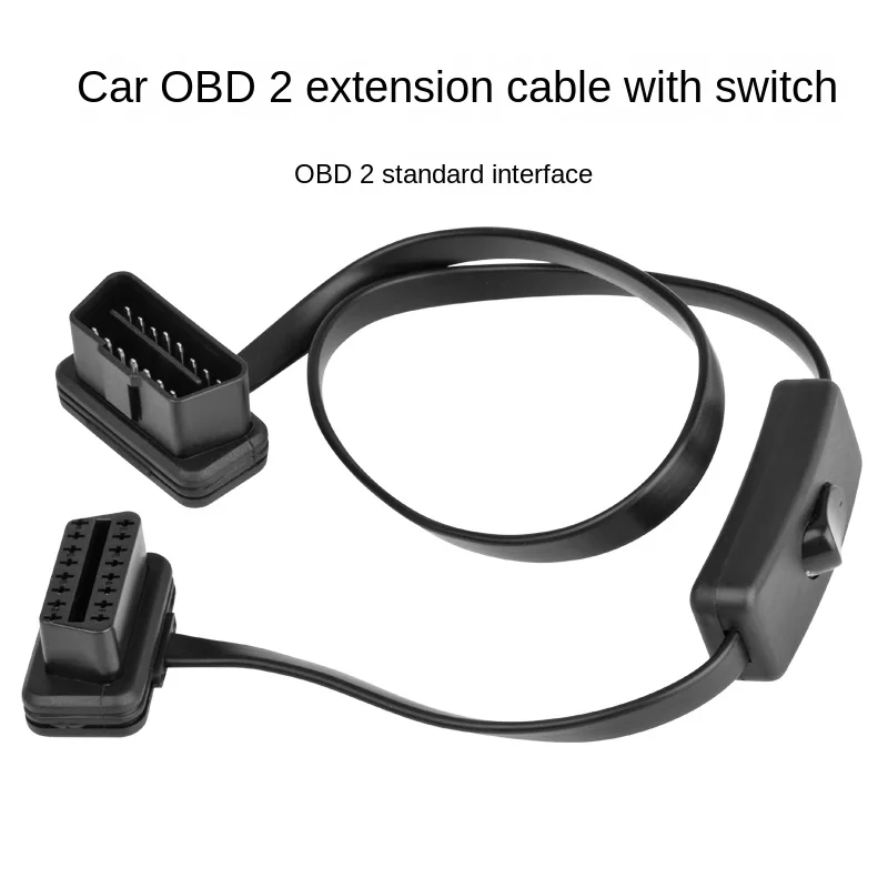 jieyuan OBD2 Splitter Extension 1 to 2 with Switch Y Cable Male two Port To Female ELM327 GPS