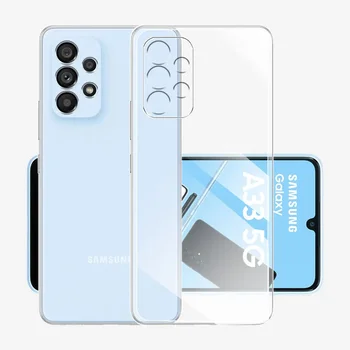 Per Samsung Galaxy A33 Custodia morbida in silicone trasparente Custodia per telefono per Samsung A33 5G Cover Funda per SamsungA33 A 33 Coque