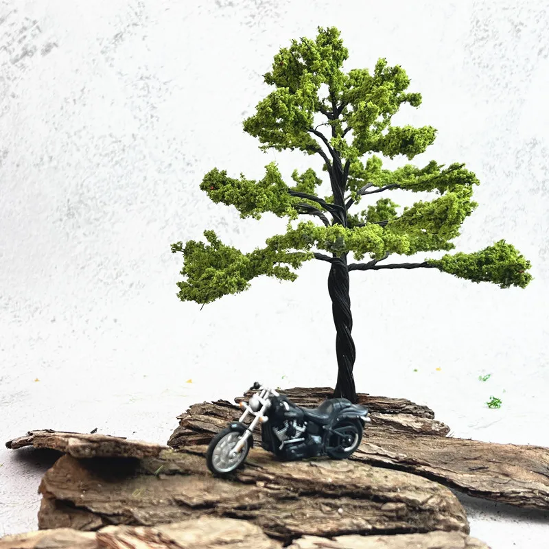 Model Handmade Platform with Dead Wood Base Model Tree Base Scenery Soldier Land Landscape Architecture World War II Ruins Rocks 3