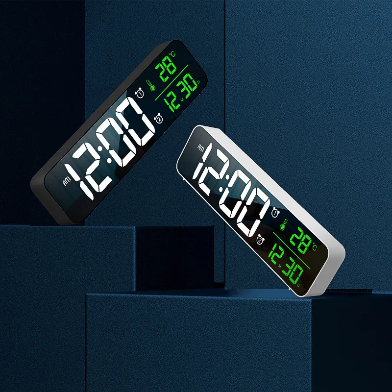 Digital Alarm Clock,Temperature Detect,40 Alarm Ringtones,Volume