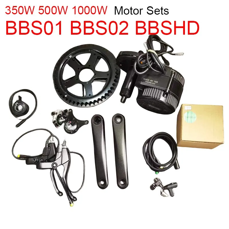 Bafang BBS02 48V 750W Mid Drive Motor Electric Bike Conversion Kit BBS02B 36V 350W 500W for Bicycle Powerful DIY EBike Engine