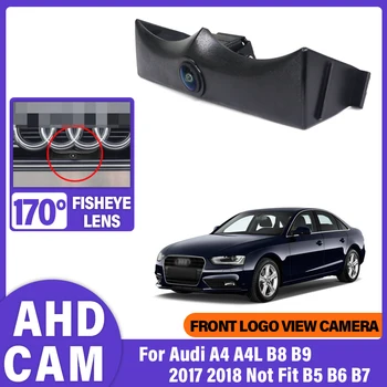 Telecamera Anteriore per Auto Audi A4 A4L B8 B9 2017 2018 (Non Compatibile con B5 B6 B7) Telecamera Frontale AHD Speciale per Auto di Alta Qualità Impermeabile CCD HD