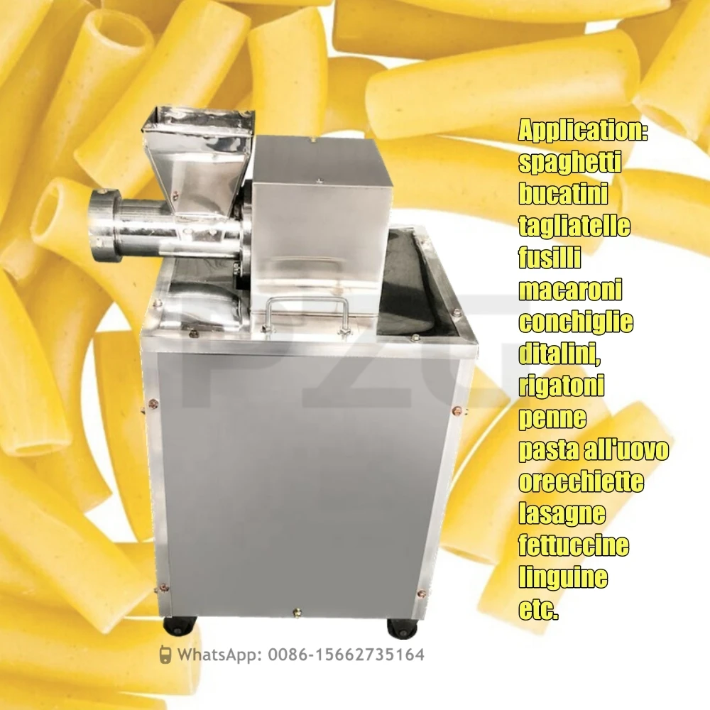 Electric Screw Pasta Extruder Making Machine Macaroni Spaghetti Process  Machine Automatic Hollow Pasta Noddle Maker