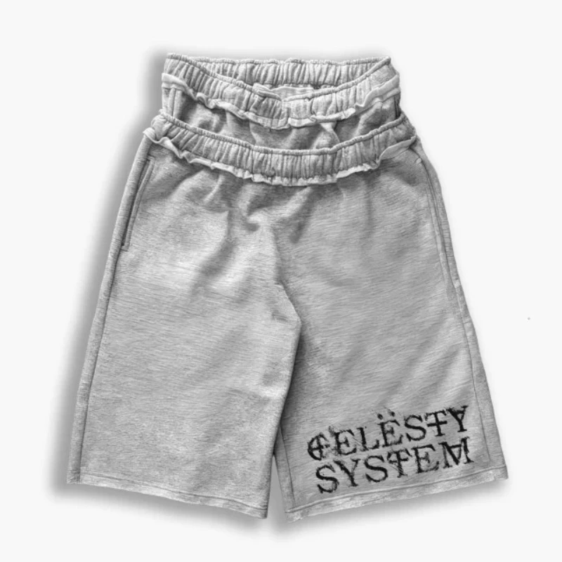 Y2K Hip Hop Loose Double Waist Shorts Unisex Summer Design Multi-Functional Comfortable Fit for Men And Women 3