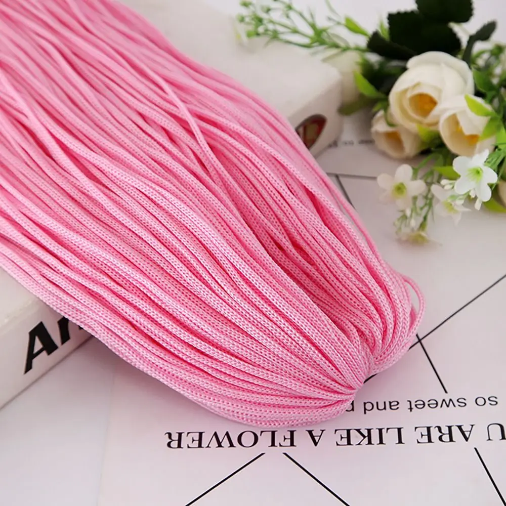 Textured 200M 3mm DIY Macrame Rope Hollow Line Hand-Woven Nylon Cord Hat Bag Shoe Doll Handicrafts Thread 3