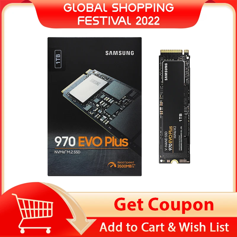 Samsung 2tb Ssd 1tb 970 Evo Plus Nvme M.2 2280 500gb Internal Solid
