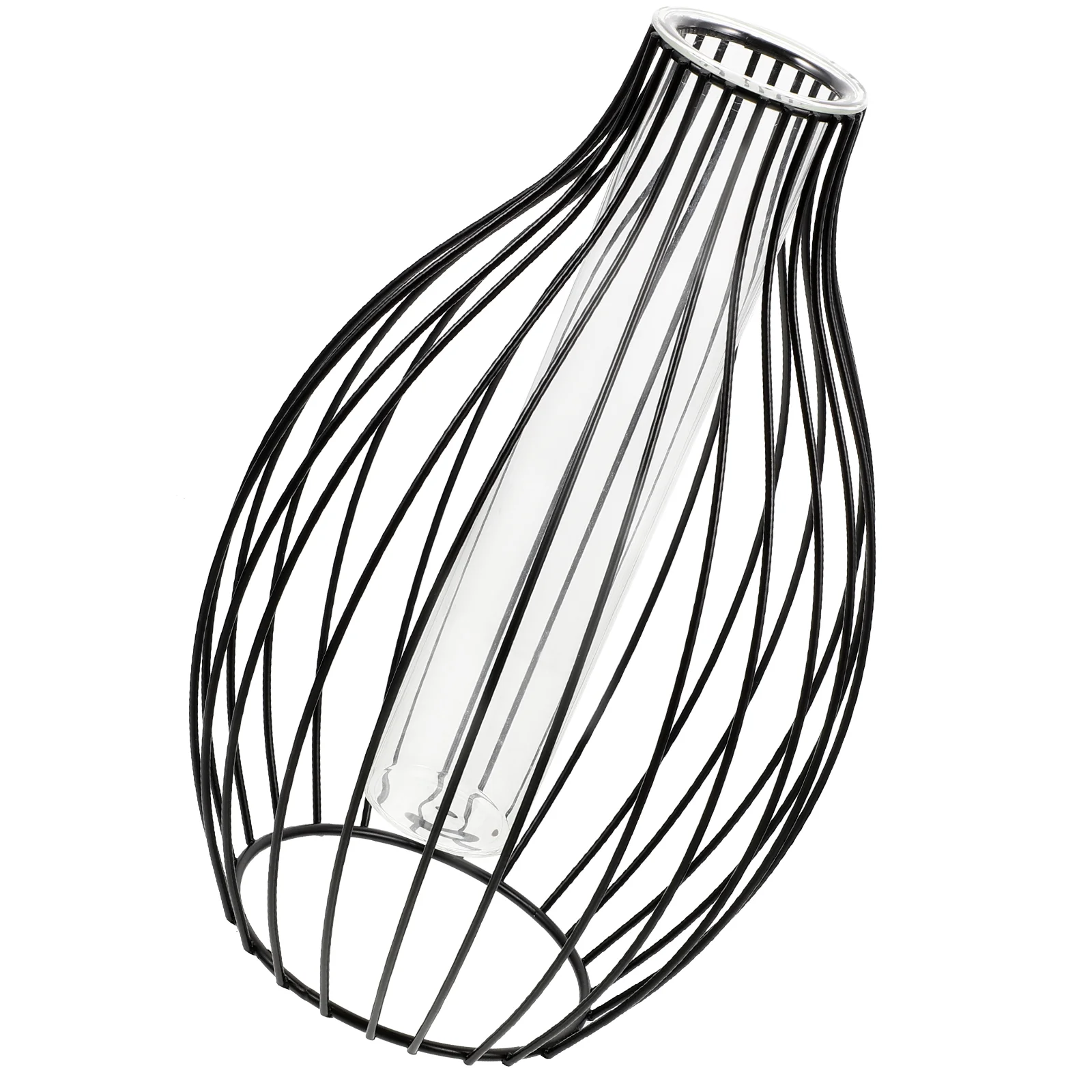 

Ornaments Lantern Vase Decoration Pots for Plants Tube Container Iron Flower Holder