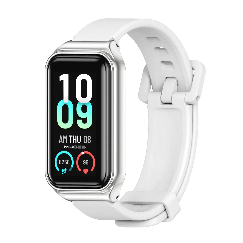 Silicone Waterproof Replacement Strap for Amazfit Band 7 - Soft and Comfortable Watch Bracelet