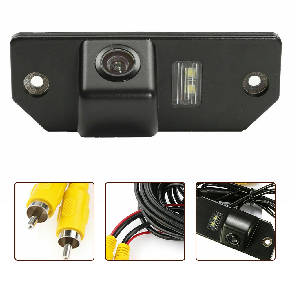 1x New High Definition Rear View Reversing Camera For Ford Focus/ C3 Shape Saloon/ Sedan 2004-2009 IP69k Waterproof Car Part bw8169 170 degree wide angle rear view camera for ford focus sedan 2009 2011 night vision waterproof backup parking camera