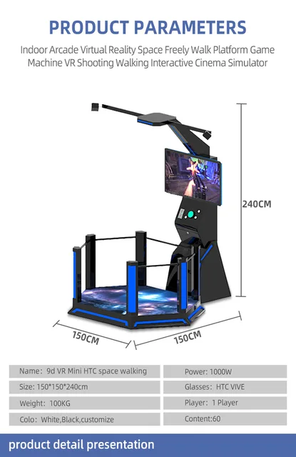 Jogos imersivos do simulador vr 360 do tiro do movimento da cadeira vr da  realidade virtual de vart 9d vr 360 graus giram - AliExpress