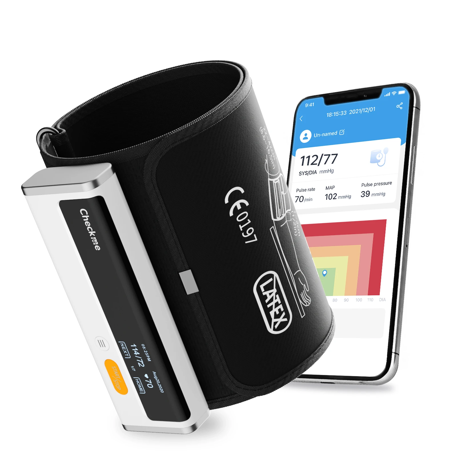 Checkme BP2 Upper Arm Digital Sphygmomanometer Medical Device Ecg Blood ...