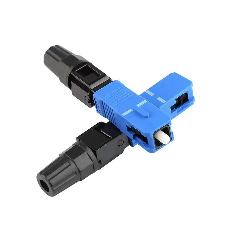 

100PCS FTTH SC UPC 3M Type single-mode fiber optic quick connector SC FTTH Fiber Fast Connector SC PC Connector