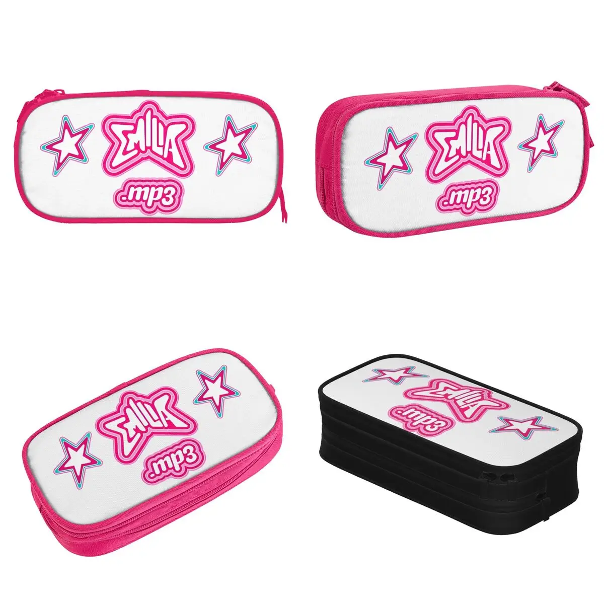 Fun Emilia Mp3 Pencil Cases Music Pencilcases Pen for Student Big Capacity Bags School Supplies Gifts Stationery