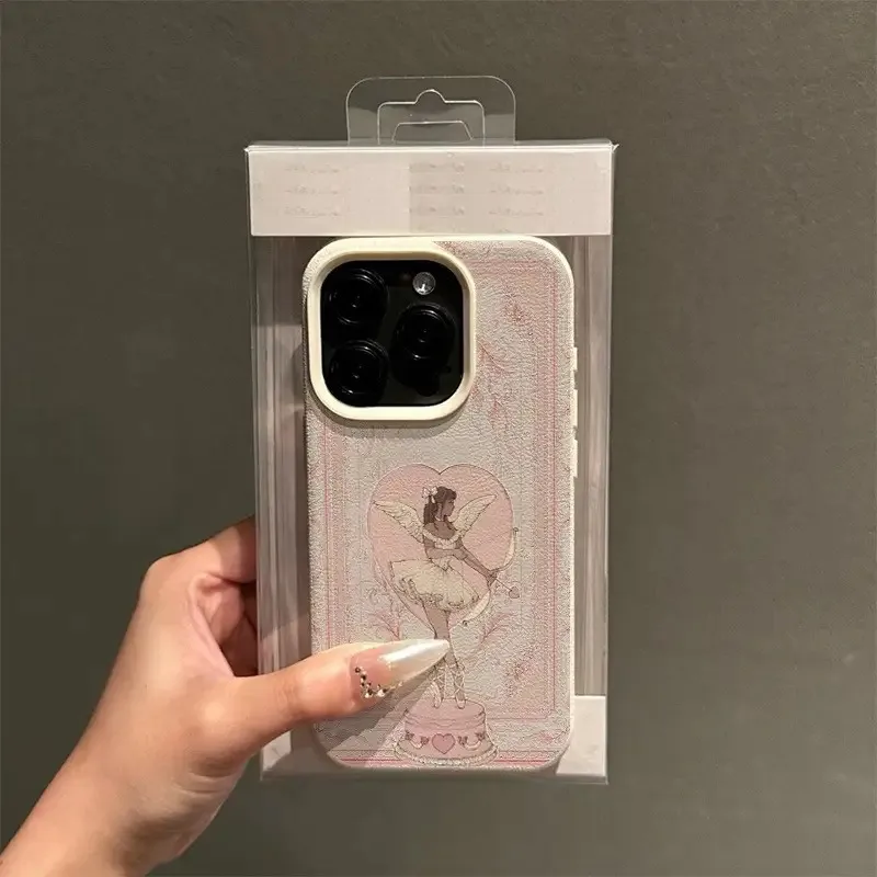 Ballet Girl Lichee Leather Pattern Shockproof Phone Case