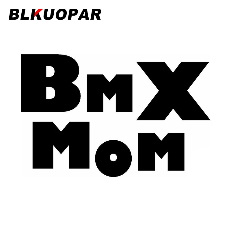

Графическая наклейка для автомобиля BLKUOPAR BMX MOM, Солнцезащитная устойчивая к царапинам креативная наклейка, индивидуальный высекальный декор для окна, кондиционера