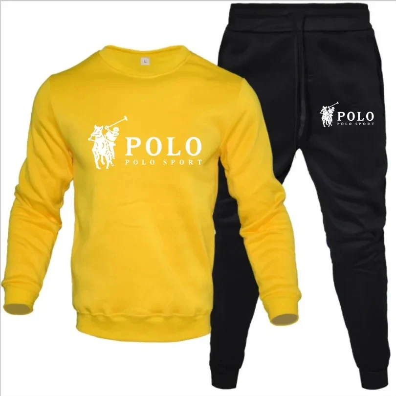 2024 Men's Sports Set Fashion and Leisure Spring and Autumn Combination Hooded Shirt and Pants 2-piece suit