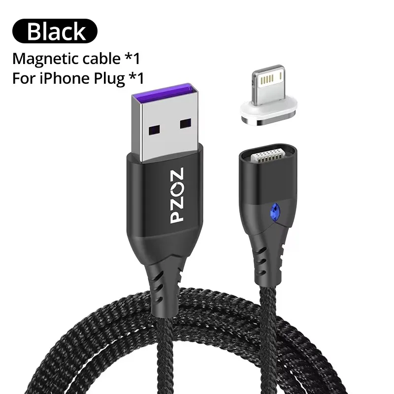 ตัวเลือกสินค้า สายชาร์จแม่เหล็ก Type-C 5A ชาร์จเร็วสำหรับ iPhone Huawei Xiaomi