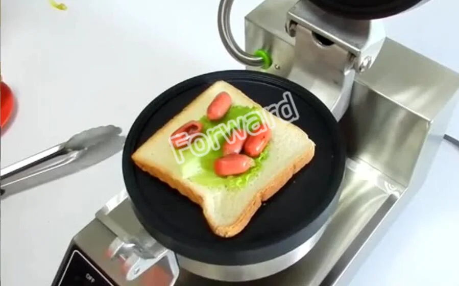 Description Picture 3 of item1200W Digital Panel Electric Ice Cream Waffles UFO Burger Maker Hamburger Gelato Panini Press Machine Sandwich Press Maker