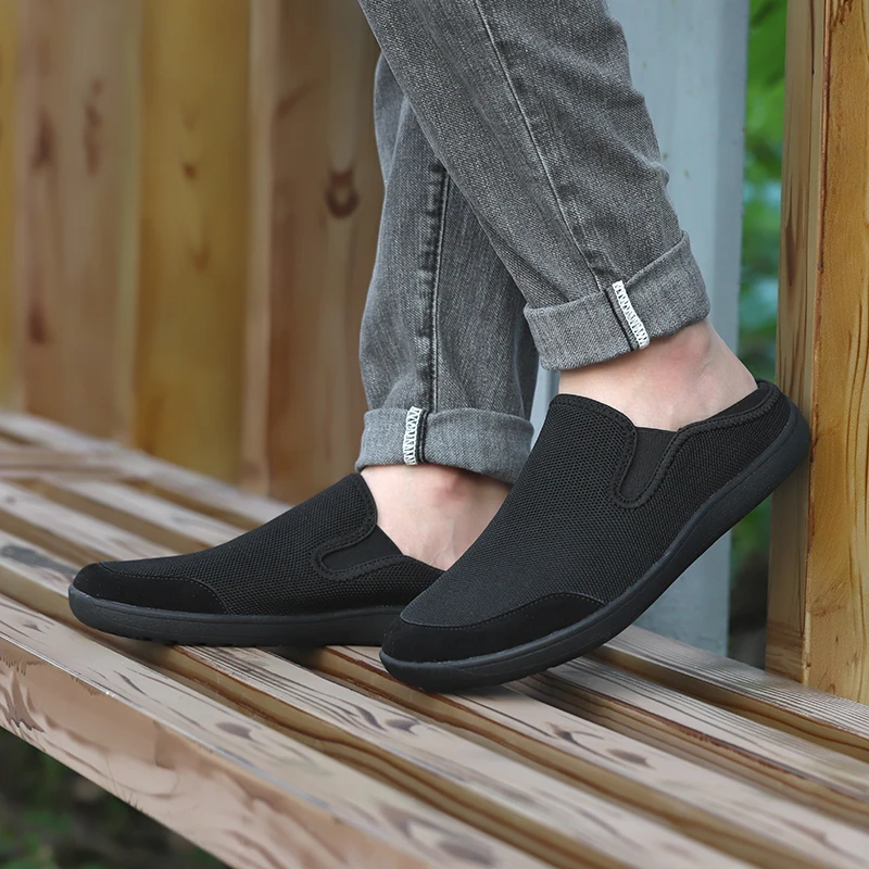 Men's Minimalist Lightweight Slip-On Barefoot Sneakers - Non-Slip Casual Walking Shoes