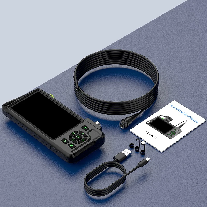 4.5''IPS Endoscope Camera HD1080P Single Dual Triple Lens 5.0MP Autofocus Replaceable 1-15 meter Inspcection Car Sewer Borescope 6