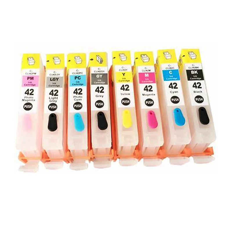 Cartucho de Tinta Recarregável para Impressora Compatível com Canon Pixma Pro100 Pro Tinta Cli 42 Cores - Imagem 5