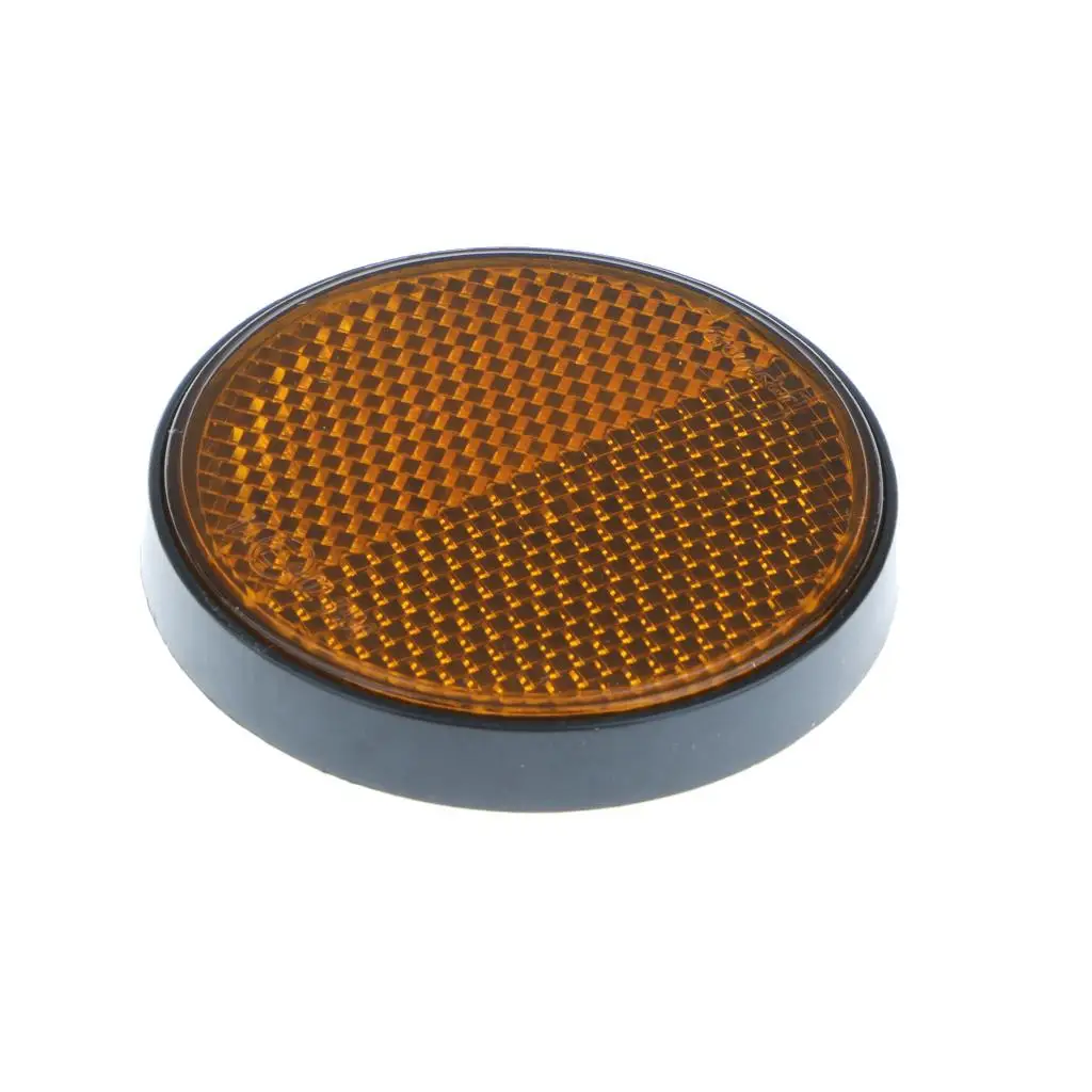 Car Cycle Round Reflector Light Reflective Strips Stick On Self Adhesive 3 Colors Red/Yellow/White Reflector Light Round Strips