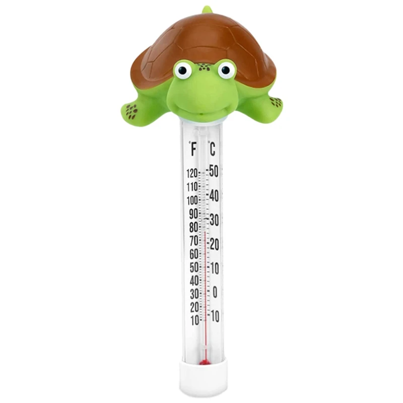 

Turtle Thermometer Display Screen With Rope, Easy To Read, Shatterproof Suitable For Swimming Pools