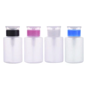 150ml Empty Lockable Pump Dispenser Refillable Bottle for NAIL Polish Remover 28ED