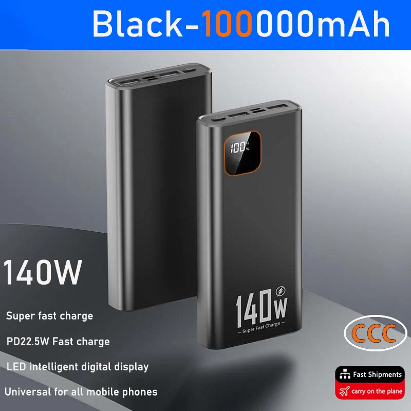 BLACK 100000MAH